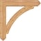 Ekena Millwork Thorton Arts and Crafts Smooth Bracket w/ Offset Brace, Western Red Cedar, 7 1/2"W x 38"D x 38"H BKT0806X38X38THR03SWR - alternate 2